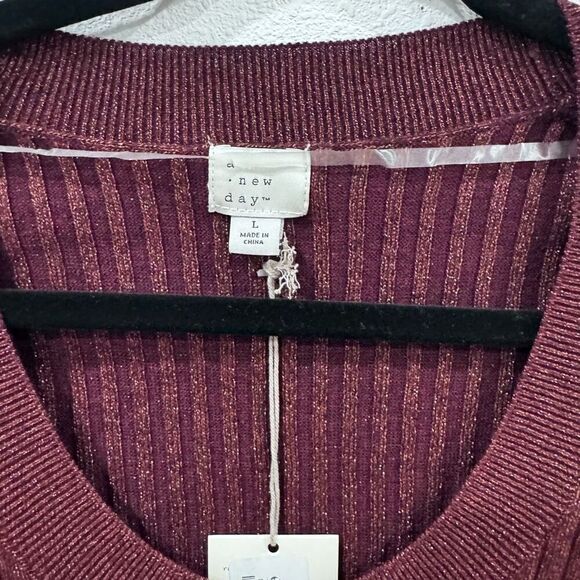 A new day long sleeve ribbed top size large - Picture 1 of 6